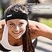 Sweatband, Tomight Moisture Wicking Headband Wrap with Pullover Design Both for Men and Women (Black)