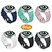 NAHAI Bands Compatible Samsung Gear S2 Watch, Soft Silicone Replacement Sport Strap Wristbands Samsung Gear S2 Smart Watch, SM-R720/SM-R730 (Y-6 Pack)