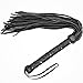 PLAINSURE Leather Flogger Genuine Cowhide Leather Long Tails Handmade Horse Riding Flogger Firm Grip Nonslip Handle Wrist Strap Easy to Use