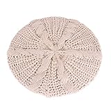 EUBUY Lady Winter Warm Baggy Beret Chunky Knitted Braided Beanie Hat