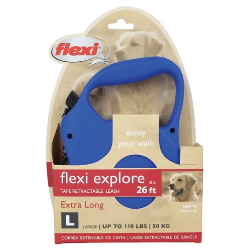 Flexi Explore Retractable Belt Dog Leash , Large, 26Feet Long