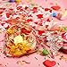 JOYGOGO Valentine Cellophane Bags, 120 Pack with Twist Ties,Valentine Gift Bags for Kids, Perfect Valentines Treat Bags, Valentines Goodie Bags, 7 Assorted Styles