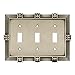 Franklin Brass 64467 Pineapple Triple Toggle Switch Wall Plate/Switch Plate/Cover, Brushed Satin Pewter