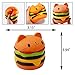 Rednow Jumbo Squishies Slow Rising Toy Cat Hamburger + Coffee cup + French Fries, Sweet Scented Squishy Toys Stress Relief Toys for Children&Adults(3pcs)