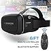 3D VR Headset, Yove 3D Virtual Reality Headset with Adjustable Lens and Strap for iPhone 7 6 6s 5 5s 6splus Samsung S3 Edge Note 4 and 3.5-5.5 inch Smartphone for 3D adult Movies and 3D Games