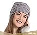 Brook + Bay Cable Knit Multicolored Beanie Stay Warm & Stylish This Winter - Thick, Soft & Chunky Beanie Hats for Women & Men - Serious Beanies for Serious Style