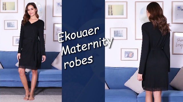 6 Ekouaer+Maternity+Sleepwear+Pregnancy+Nightgown