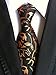 MINDENG Gold Blue Mens Floral Paisley Ties Silk Jacquard Woven Suits Tie Necktie
