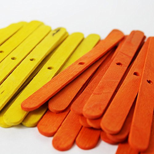 Beakaroos Popsicle Sticks Bird Toy Kit for Small/Medium Birds - 200-Pack Parakeet Cockatiel Conure Parrotlet Lovebird Shredder - 1012 Popsicle Stick 200 Pack