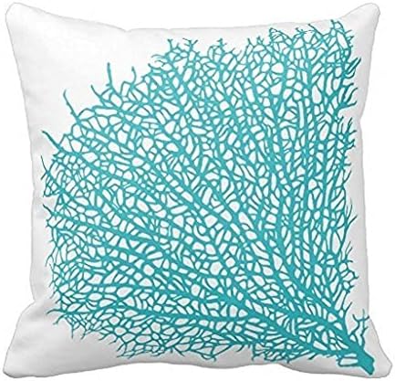 Buy or buy Boundz Fan Coral Square Decorative Pillow Case 18x18Inch