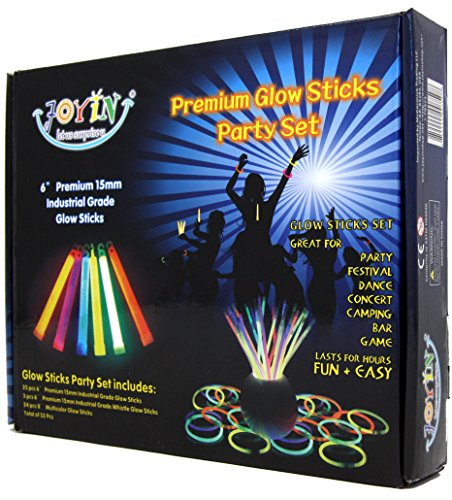 6 Industrial+Glowsticks+Multicolor+Joyin+Toy