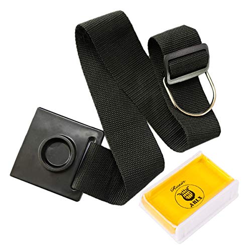 Cello Endpin Anchor Non-Slip Stopper Holder Adjustable Fixing Strap with O-Ring Bow Rosin,Anti Slip Scratch Skid Thick Sponge Pad Stand Rest Stop Belt for Cellist Double Bass Practice Performance - Thumbnail 7