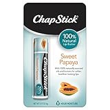 ChapStick 100% Natural Lip Butter 8-Hour Moisture Lip Balm, 0.15 Ounce, Natural Papaya Flavor