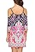 Anatoky Womens Cold Shoulder Spaghetti Strap Tribal Printed Summer Shift Dress