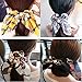 JOYOYO 12Pcs Big Bow Hair Scrunchies Silky Bunny Scrunchy Elastic Hair Bands Hair Ponytail Holder Scrunchy Ties Vintage Accessories for Women Ladies