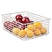 iDesign Classico Wire Storage Basket, Satin Silver, 12 x 16 x 6 Inch, 1 Piece