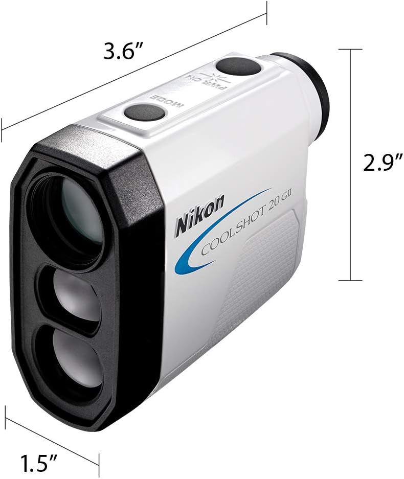 Nikon COOLSHOT 20 GII Golf Laser Rangefinder, White, 16667 : Sports & Outdoors