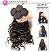 Beauty Forever Hair Brazilian Natural Water Wave Virgin Hair Wet and vavy Hair Weave 3 Bundles 100% Unprocessed Human Hair Extensions Natural Color 95-100g/pc (10 12 14)
