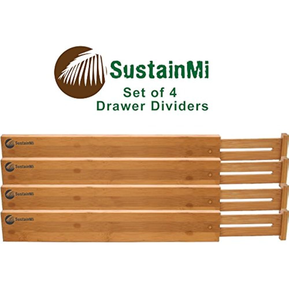 Kitchen Storage Organization Accessories Bamboo Wooden Drawer