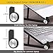 Elekin Portable Laptop Stand, Foldable Stand for Light-Weight Laptop Holder for Laptop/Notebook/Thinkpad, Portable Laptop Riser Adjustable Height Width & Angle (Black)
