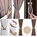 ApisNest Magnetic Curtain Tiebacks Clips Classic European Window Treatment Holdbacks Home Office Decorative Drapes Holders Buckle with Strong Magnetic for Home Décor Clasp (Grey)