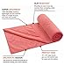Zeenal Hot Yoga Towel, Non Slip with Anchor Fit Corners, Best Yoga Towel for Bikram and Hot Yoga class, FREE Carry Bag, 100% Microfiber , Super Absorbent (Coral, Adult)