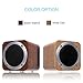 Bluetooth Speakers Wooden, ZENBRE F3 6W Portable Bluetooth 4.1 Speakers with 70mm Big-Driver, Wireless Computer Speaker with Enhanced Bass Resonator (White Oak)