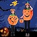 QBSM Adult Halloween Orange Pumpkin Costume Suit Party Cosplay Clothing Clothes with Hat Bag
