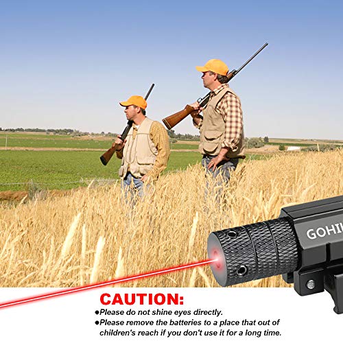 GOHIKING Hot Tactical Red Laser Beam Dot Sight Scope for Gun Rifle Pistol Picatinny Mount