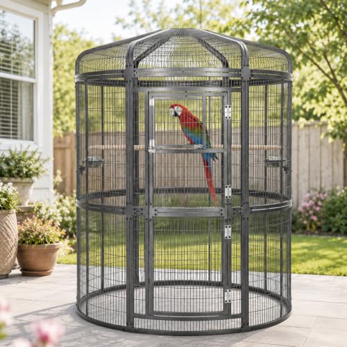 RYpetmia Extra Large Round Aviary