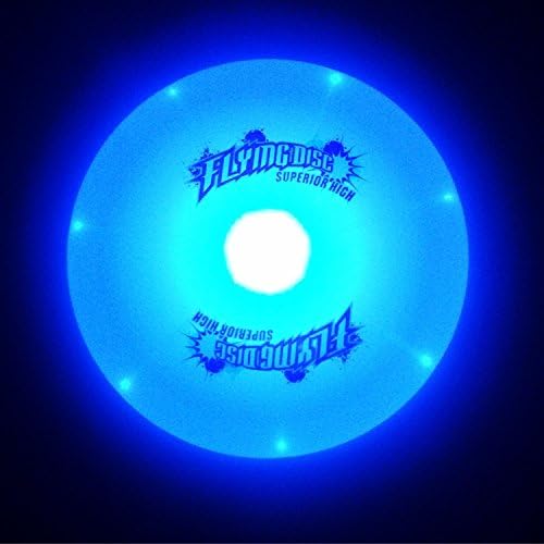 Frisbee-LED Flying Disc Light Up Frisbee Glow in the Dark for Night Games by KING FRISBEE