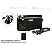 Befen Genuine Saffiano Leather Wristlet Wallet Clutch Women Smartphone Cross Body Wallet with Card slots/Shoulder strap/Wrist Strap - Black