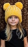 Funky Junque's Kids Baby Toddler Children's Unisex Knit Double Pom Winter Beanie