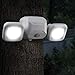 Beams MB3000 High Performance 500 Lumen Wireless Battery Powered Motion Sensing LED Dual Head Security Spotlight, White, 2-Pack
