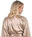VEAMI Women's Short Kimono Robe-Champagne Metallic-Medium, Bridesmaid Edition