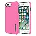iPhone 8 Plus Case, iPhone 7 Plus Case, Incipio Premium DualPro Shockproof Hard Shell Hybrid Rugged Dual Layer Protective Outer Shell Shock and Impact Absorption Cover (5.5 Inch) - Pink/Charcoal