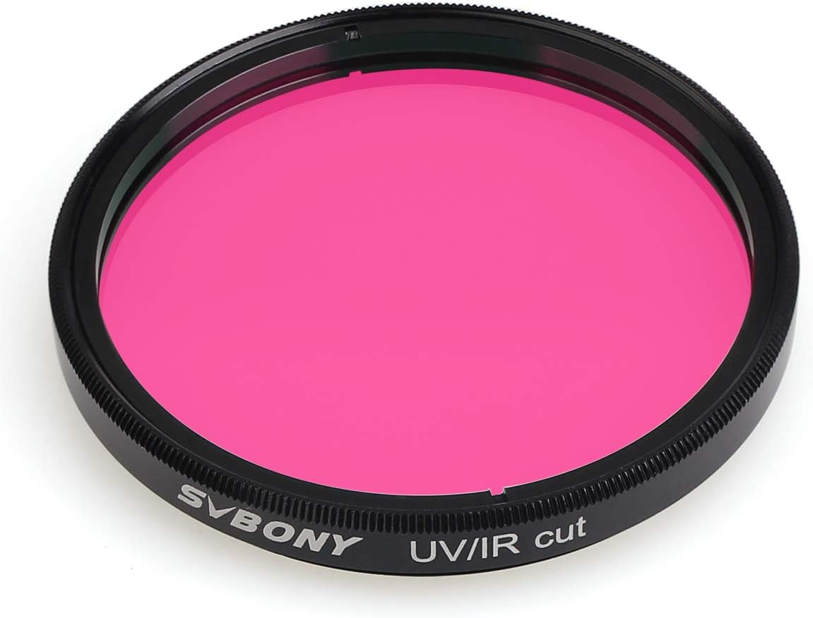 Svbony Telescope Filter 2",UV/IR Filter,with Low Reflection and Multi-Coating Infra-Red Filter for Astrophotography Telescope