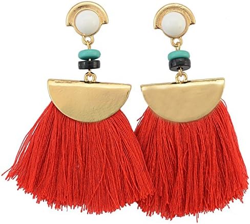 Caat Aycox Womens Bohemian Tassel Earring Tassel Dangle Stud Ethnic Earrings