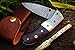 DKC Knives (70 5/18) DKC-97-X Beaver Damascus Folding Pocket Knife 4.5