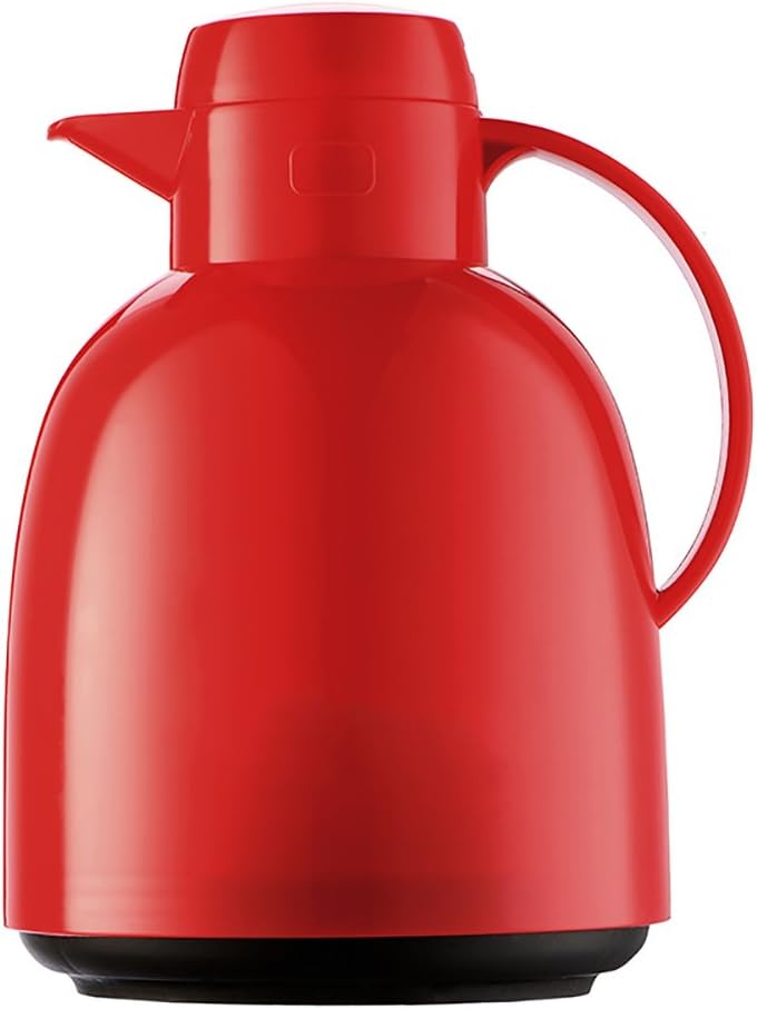 QFFL Waterproof Scale/Household Large Capacity Insulation Pot/European Portable Glass Liner Kettle/Office Hot Water Bottle 1.5L thermos (Color : RED)