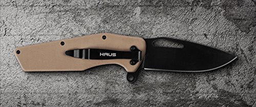 Tactical Folding Knife Haus Colossus Edc Pocket Knife Black Import It All