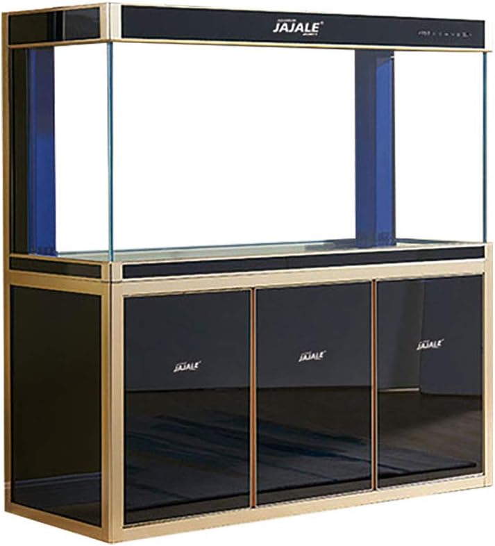 white fish tank stand