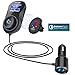 Bluetooth FM Transmitter with One Key Control,Acekool Wireless Car Radio Adapter Receiver Hands-Free Call with QC3.0 and Dual USB Ports,1.44’’ Display,TF Card Mp3 Player [Air Vent Holder Include]