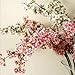 39 Inch Romantic Artificial Branches of Peach Cherry Blossom Silk Flowers Home Wedding Decoration Flower (Pink)