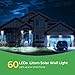LITOM Solar Lights Outdoor, IP67 Waterproof Solar Powered Motion Sensor Lights 60 LEDs Wireless Solar Security Wall Lights for Front Door, Garden, Patio, Yard, Garage, Deck, Driveway 2 Pack Cold White