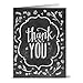 Note Card Cafe Thank You Cards with Kraft Envelopes | 36 Pack | Rustic Chalkboard Thank You | Blank Inside, Glossy Finish | for Greeting Cards, Occasions, Birthdays, Gifts