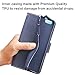 iPhone SE Case, iPhone 5S Case, IPHOX Magnetized Closure Card Slots Money Pouch, Retro Leather Wallet Case Purse Protective Cover Stand Feature Flip Book Case for iPhone 5s / 5 / SE (GR&BU/C)