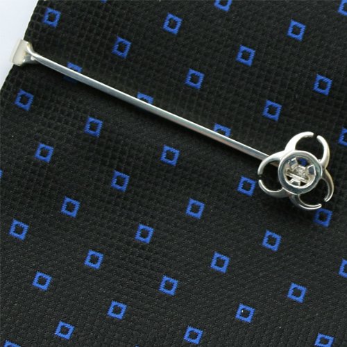 ZAUNICK Biohazard Tie Clip Sterling Silver