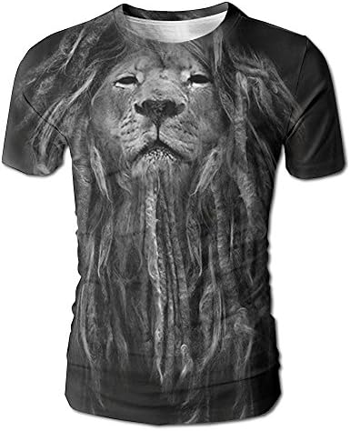 GDUTB17 Lion Short Sleeves T-shirt For Men