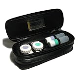 Leather Contact Lens Holder Eyeglass Case Eye Glass New